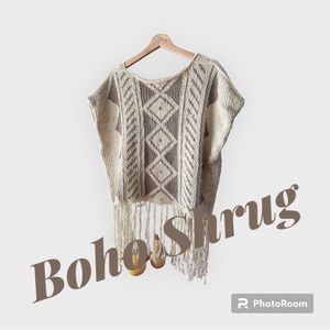 Boho Shrug Knitted by Me!